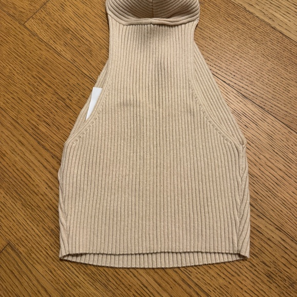 Cider Rib Cross Halter Top NEW WITH TAGS Size XS - Picture 3 of 7